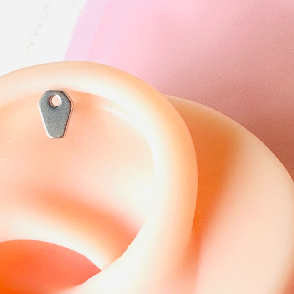 Barbell Body Jewelry Coffin Flat Back New